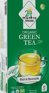 24 Mantra Organic Green Tea 1.32 oz - 37.5 Gms 25 Bags