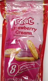 Britannia Treat Creme Wafers Strawberry 5.29 Oz -150Gms