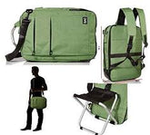 Backpack with built in chair and USB