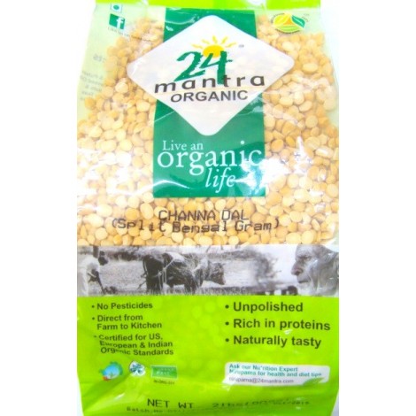 24 Mantra Organic Chana Dal 4 Lb - 1.8 Kg