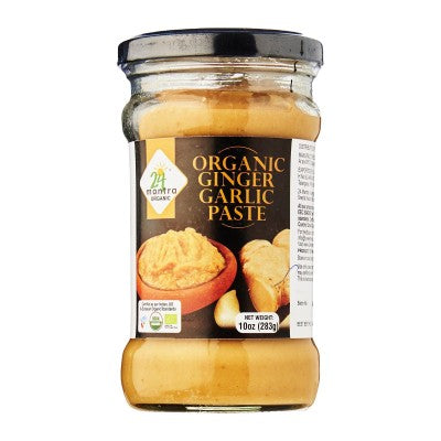 24 Mantra Organic Ginger Garlic Paste 10 Oz - 283 Gms