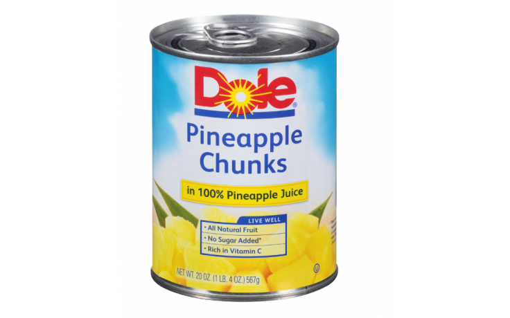 Dole Pineapple Chunks 20 Oz - 567 Gms