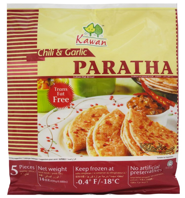 Kawan Chilli and Garlic Paratha 5 Pieces