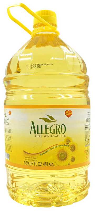 Allegro Pure Sunflower Oil 169,07 Fl Oz 5L