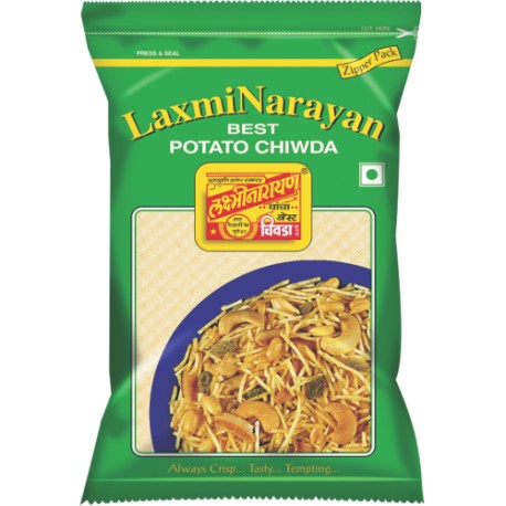 Laxmi Narayan Potato Chiwda 14.1 Oz - 400 Gms