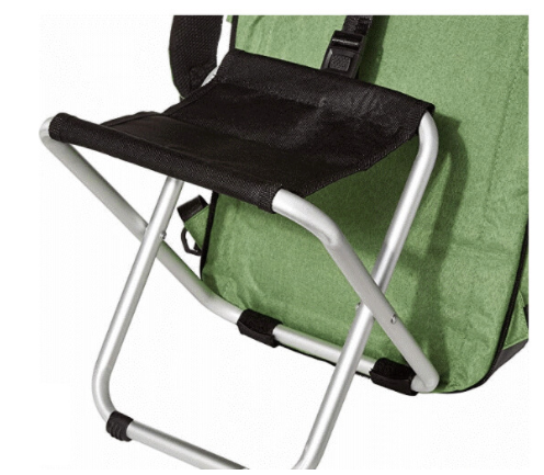 Backpack with built in chair and USB