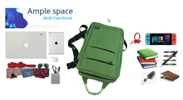 Backpack with built in chair and USB