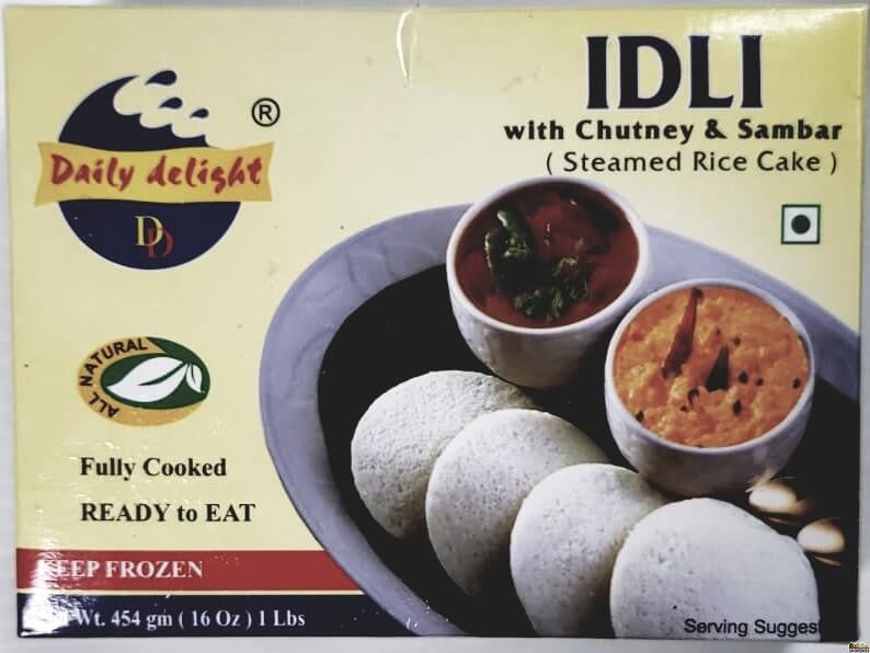 Daily Delight Idli with Chutney & Sambar 454 Gms