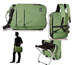 Backpack with built in chair and USB