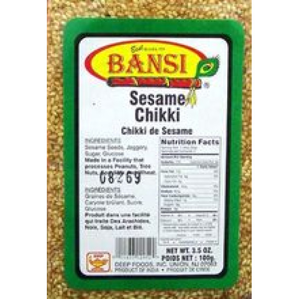 Bansi Sesame Chikki 3.5 Oz / 100 Gms