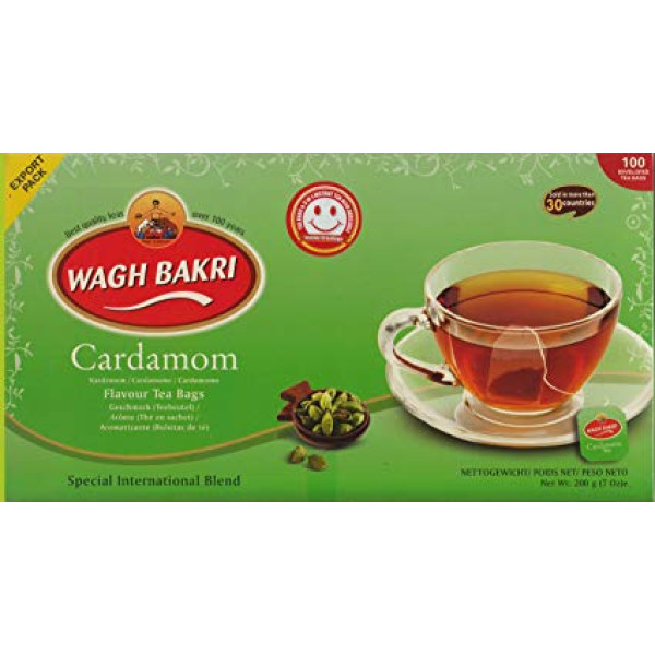 Wagh Bakri Cardamom Tea Bags 100 bags