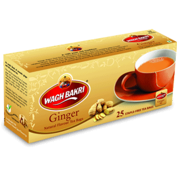 Wagh Bakri Ginger Tea Bags 1.24 OZ / 35 Gms