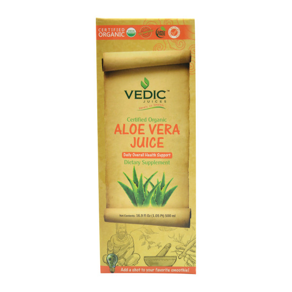 Vedic Organic Aloevera  Juice 16.9 Oz / 500 ml