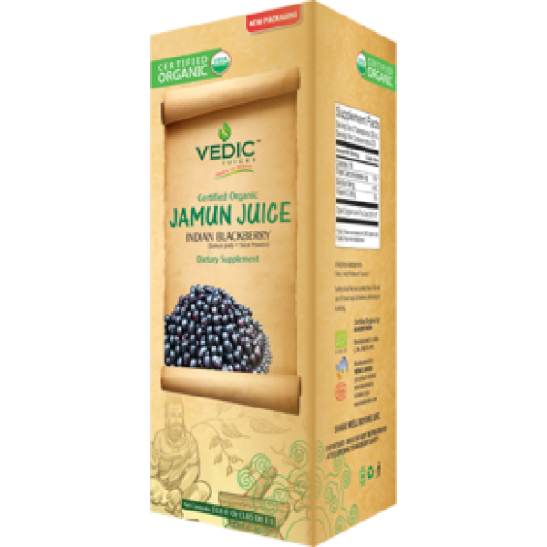 Vedic Organic Jamun Juice 16.9 Oz / 500 ml