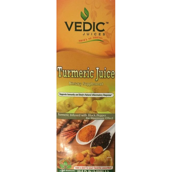 Vedic Organic Turmeric Juice 33.8 Oz / 1 L