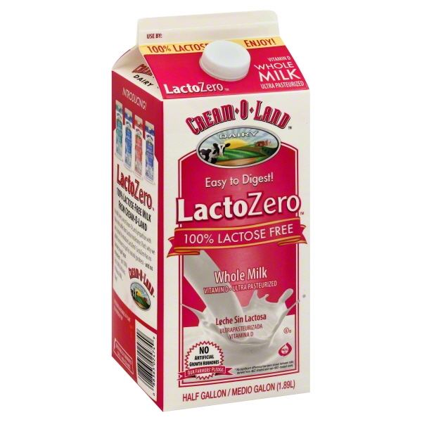 Cream-o-land Lacto Zero Whole Milk 1/2 Gallon