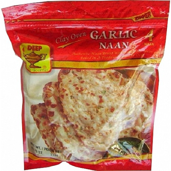 Deep Garlic Naan 4 Pieces