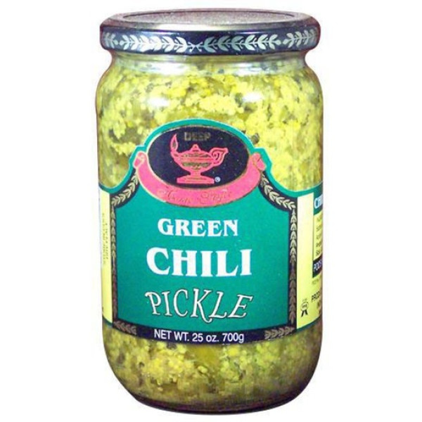 Deep Green Chilli Pickle 25 Oz / 700 Gms