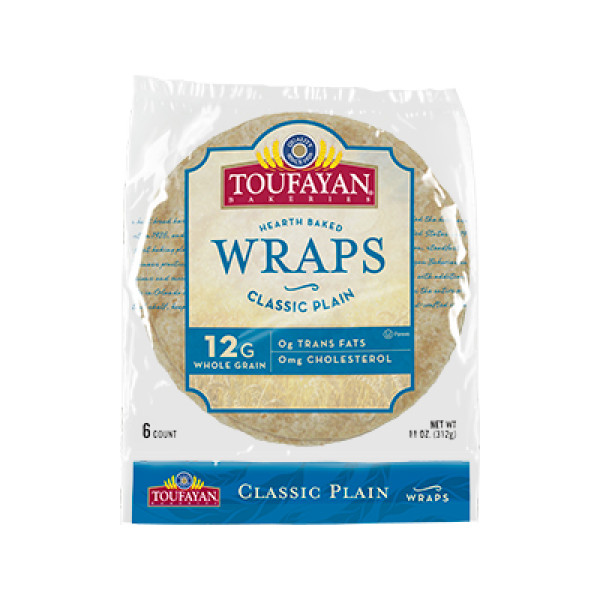 Toufayan's Plain Wraps Whole Grain 11 Oz / 312 Gms