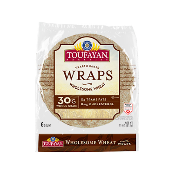 Toufayan's Plain Wraps Wholesome Wheat 11 Oz / 312 Gms