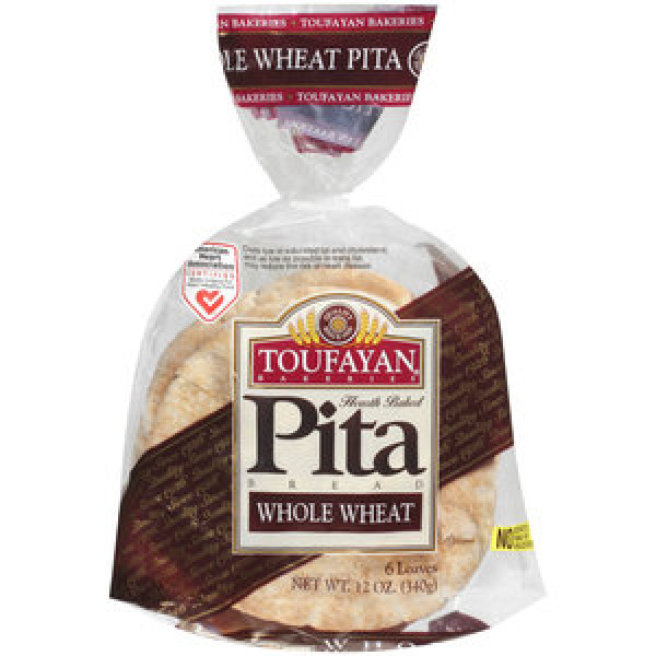 Toufayan's Toufayan's Whole Wheat Pita 12 Oz / 680 Gms