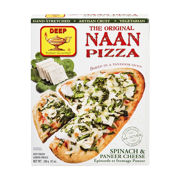 Deep Naan Pizza Spinach Paneer 7.4 Oz / 211 Gms
