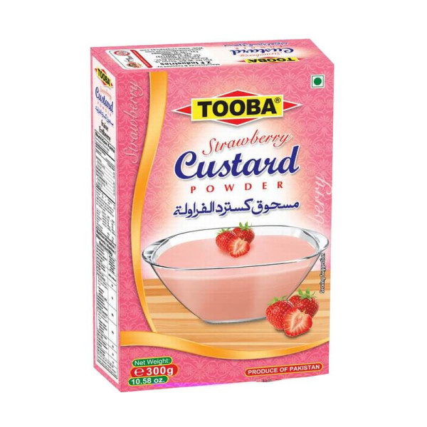 Tooba Custard Powder Strawberry 10.58 Oz / 300 Gms