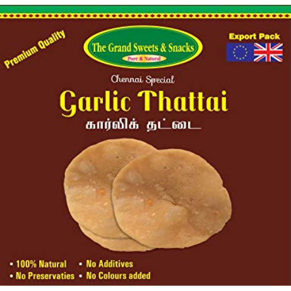 The Grand Sweets & Snacks Garlic Thattai 6 Oz / 170 Gms