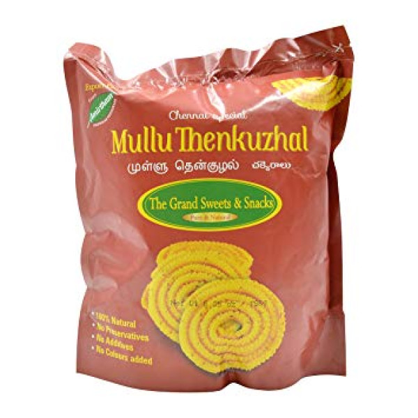 The Grand Sweets & Snacks Mulli Thenkuzhal 6 Oz / 170 Gms