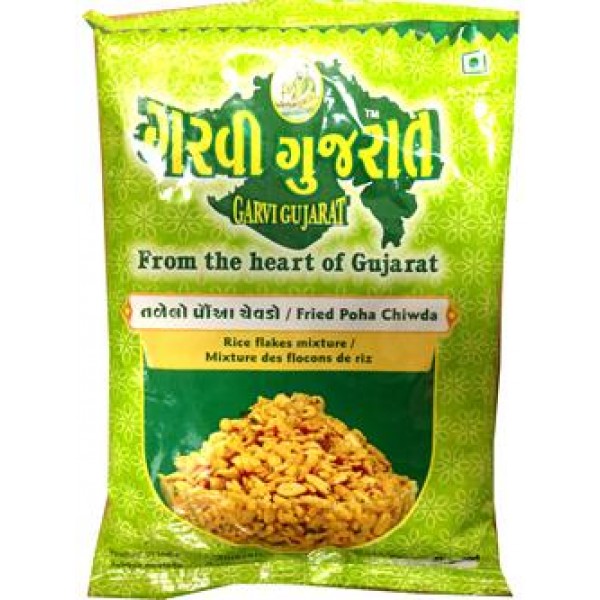 Garvi Gujrat Fried Poha Chiwda 10 Oz / 285 Gms