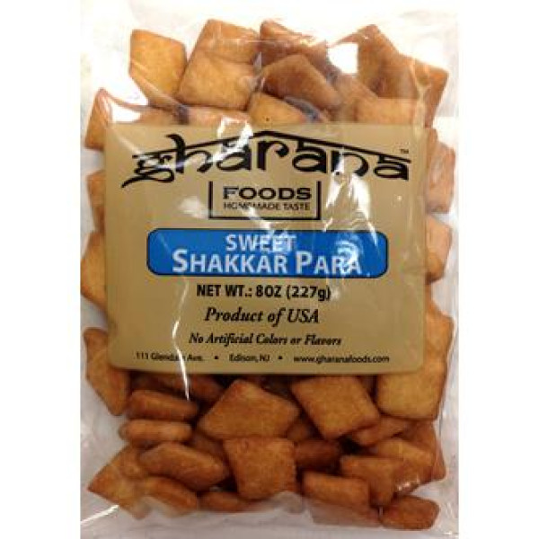 Gharana Foods Sweet Sakkar Para 8 Oz / 227 Gms