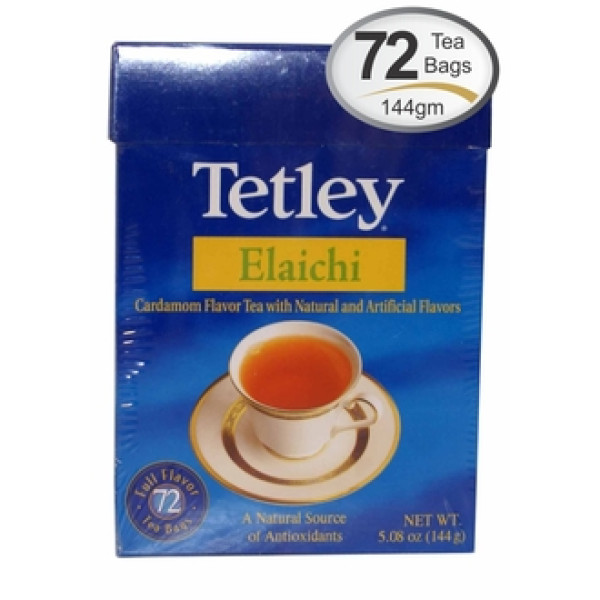 Tetley Elaichi Tea Bags 5.08  OZ / 144 Gms