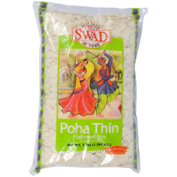 Swad Poha Thin 3 Lb / 1.3 Kg