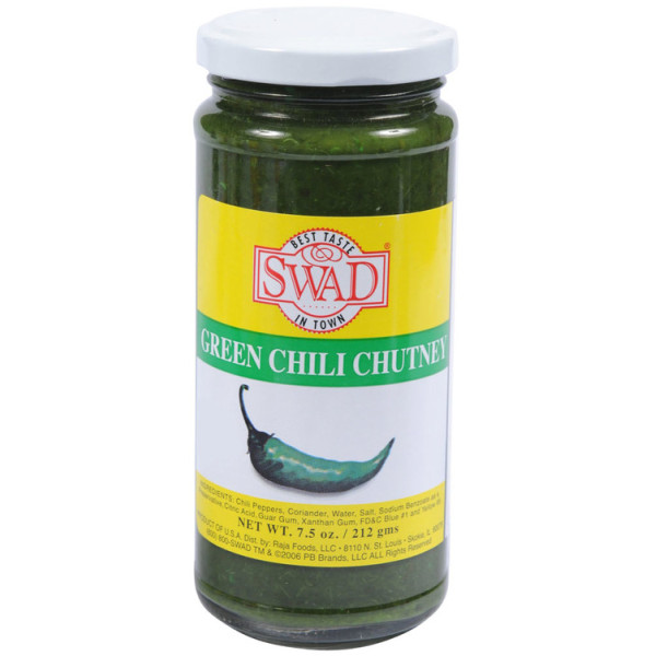 Swad Green Chilli Chutney 7.5 Oz / 212 Gms