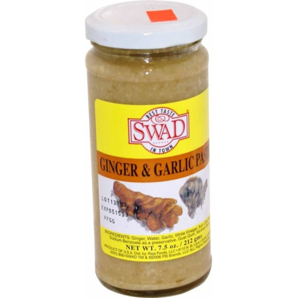 Swad Ginger Garlic Paste  7.5 Oz / 212 Gms