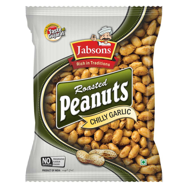Jabsons Roasted Peanut Chilly Garlic 140 Gms