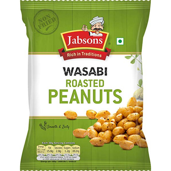 Jabsons  Roasted Peanut Wasabi 140  Gms