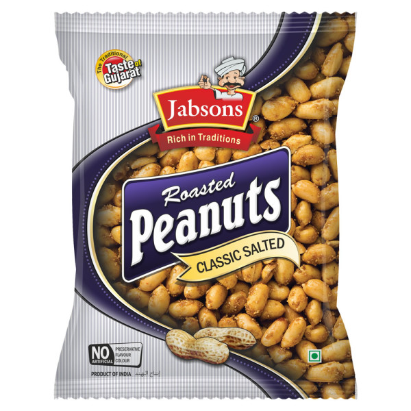 Jabsons Salted Roasted Peanuts 14 Oz / 400 Gms