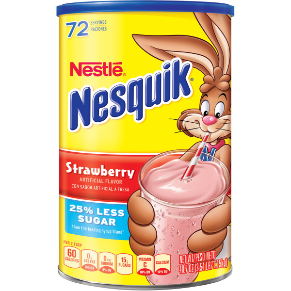 Nestle Nesquik Strawberry Flavor Powder 40.7 oz / 1.5 kg
