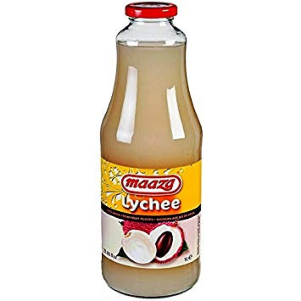 Maaza Lychee Glass Bottle 1 L