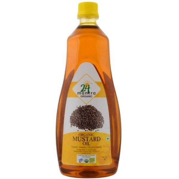 24 Mantra Organic Mustard Oil 33.1 Oz / 1000 ml