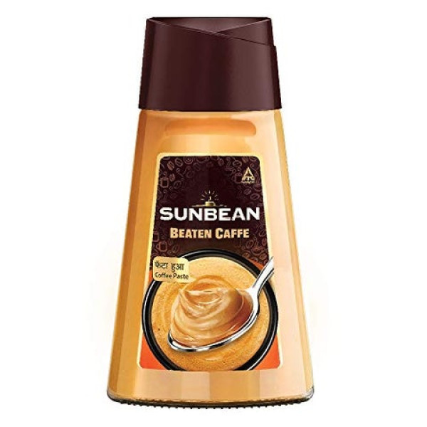 Sunbean Beaten Caffe, Instant Coffee Paste 250g Jar | Rich, Creamy and Frothy Beaten Coffee | Make Hot Coffee, Cappuccino or Cold Coffee