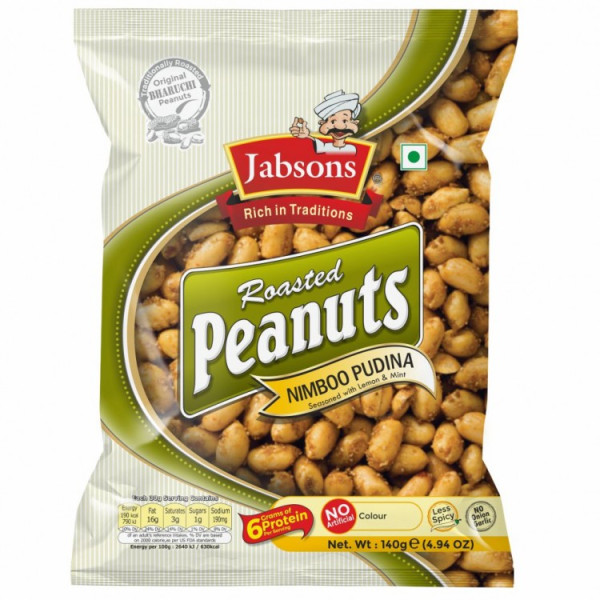 Jabsons  Roasted Peanut Nimboo Pudina 150 Gms