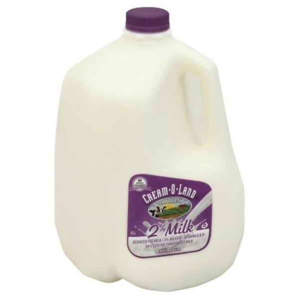 Cream-o-land Lacto Zero Milk Fat 2% 1/2 Gallon