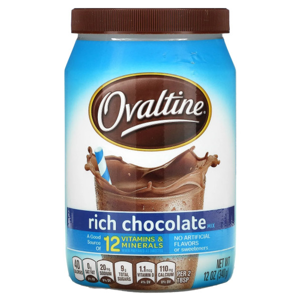 Ovaltine Rich Chocolate Drink 12 oz / 340 Gms