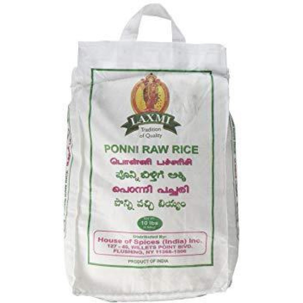 Laxmi Ponni Raw Rice 10lb