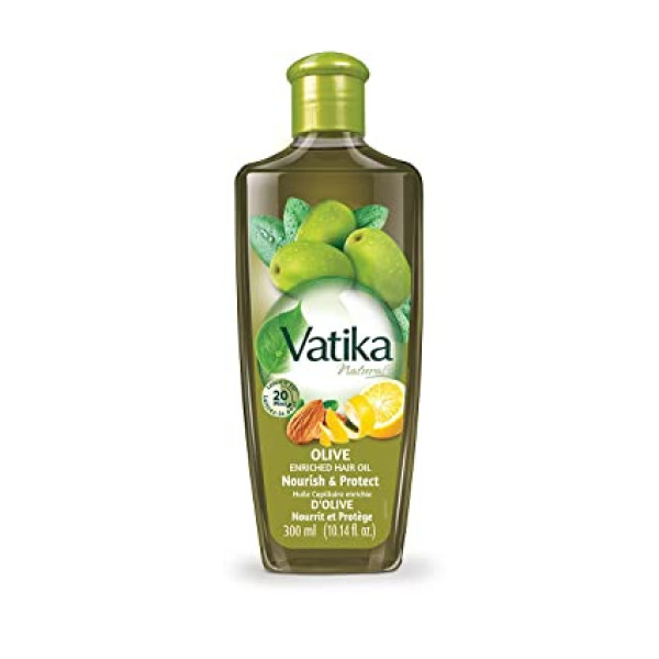 Vatika Olive Enriched Hair Oil 10.14 OZ / 300 Ml