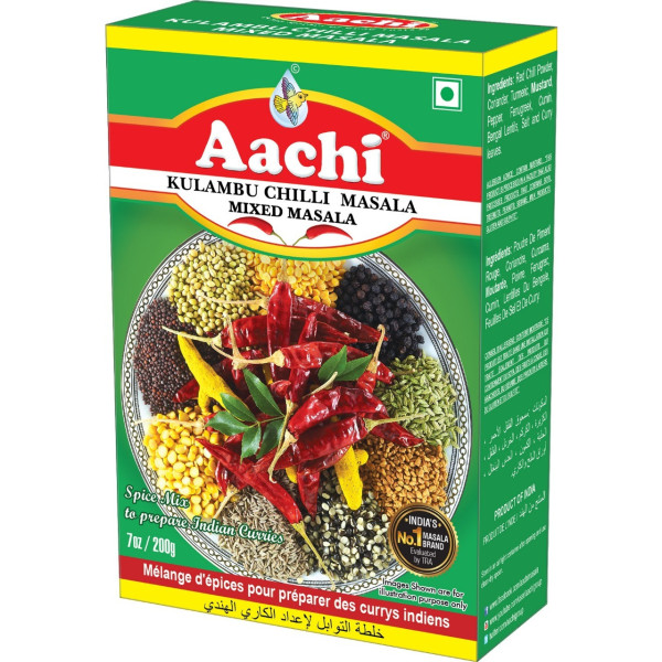 Aachi Kulambu Chilli Masala Mixed Masala 7 OZ / 200 Gms