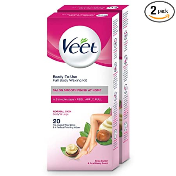 Veet Full Body Waxing Kit - Normal Skin (Pack of 2)