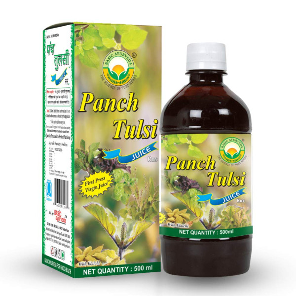 Basic Ayurveda Panch Tulsi Juice 16 oz / 480 ml